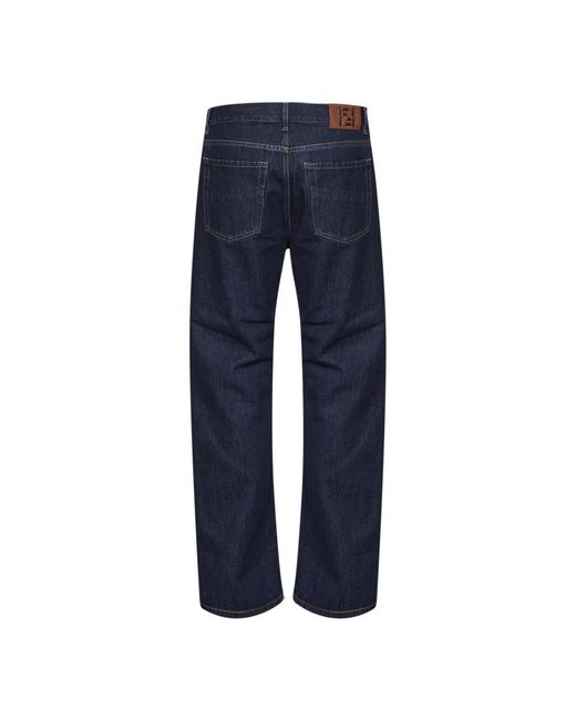 Fendi Blue Straight Jeans for men