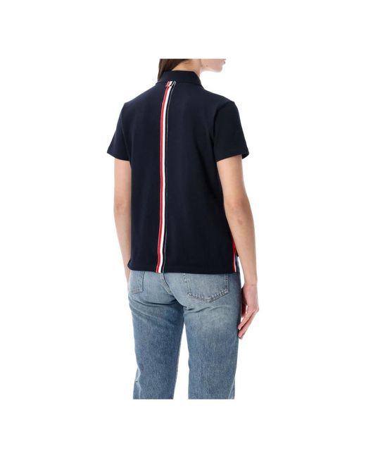Thom Browne Black Polo Shirts