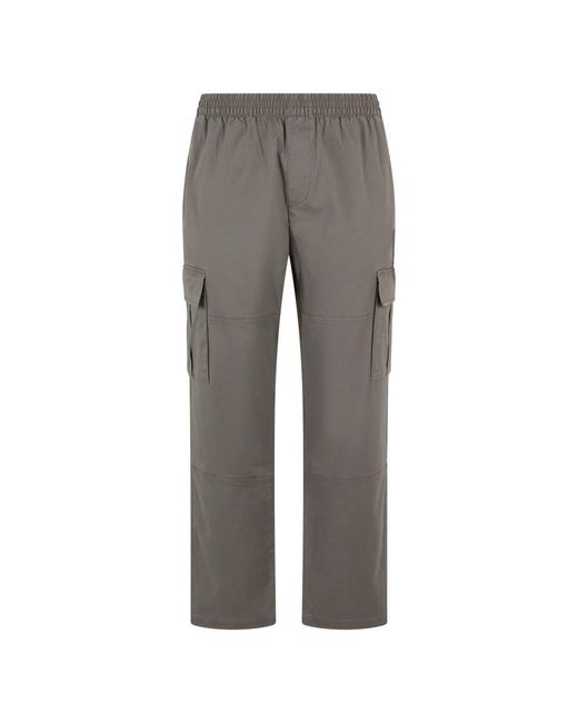 Represent Gray Straight Trousers for men