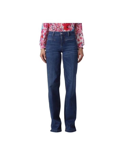 Liu Jo Veelzijdige Denim Jeans Met Praktische Zakken in het Blue