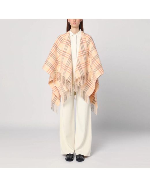 Burberry Wol Kasjmier Jassen in het Natural