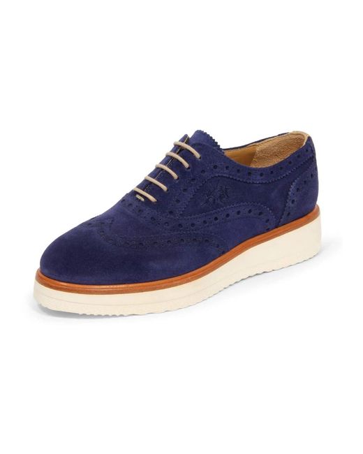 La Martina Blue Laced Shoes