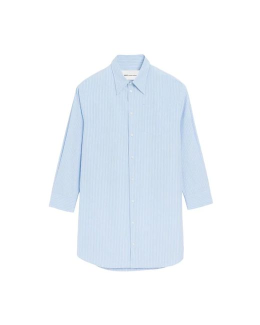 AMI Blue Shirt Dresses
