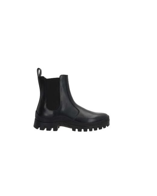 The Row Black Chelsea Boots