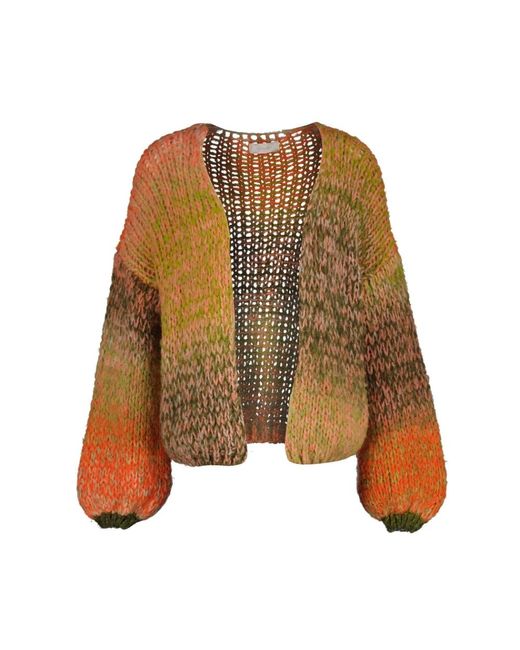 Amélie & Amélie Brown Stilvolles Khaki Gilet
