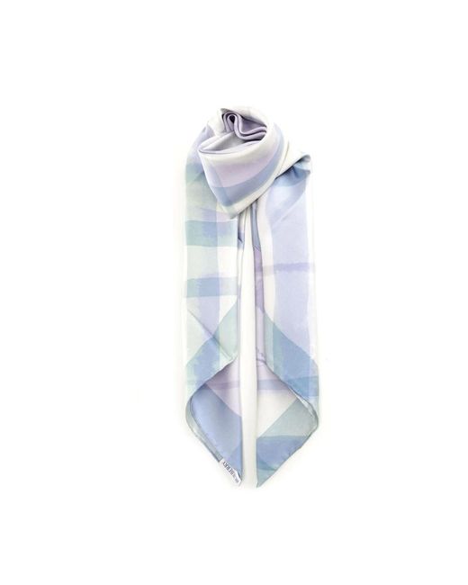 Burberry Blue Silky Scarves