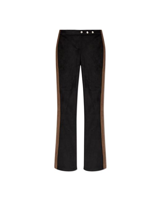 M I S B H V Wide Trousers in het Black