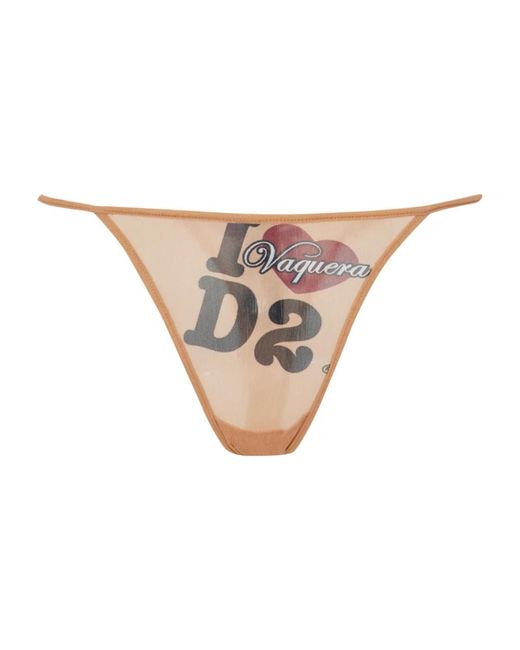 DSquared² Ondergoed ,Leer Dsquared 2 X Vaquera in het Natural