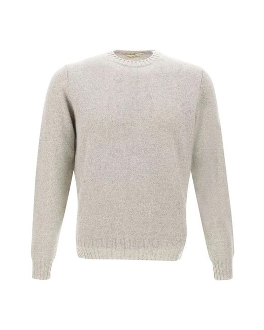 FILIPPO DE LAURENTIIS Gray Round-Neck Knitwear for men