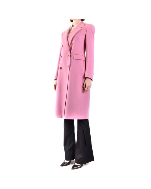 Tagliatore Pink Elegant double-breasted coat