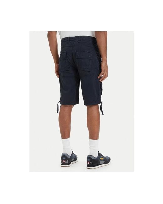 Aeronautica Militare Blue Casual Shorts for men