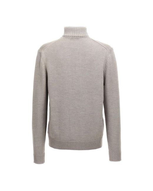 Zanone Gray Turtlenecks for men