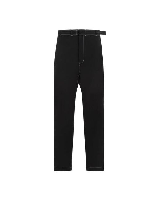 Lemaire Black Straight Trousers for men