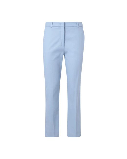 Weekend by Maxmara Blue Hellblaue Zigarettenhose Mit Französischen Taschen
