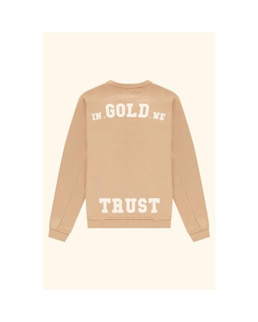 In Gold We Trust Natural Sweatshirts for men