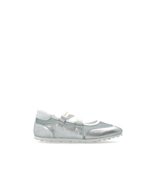Marni White Ballerina Shoes