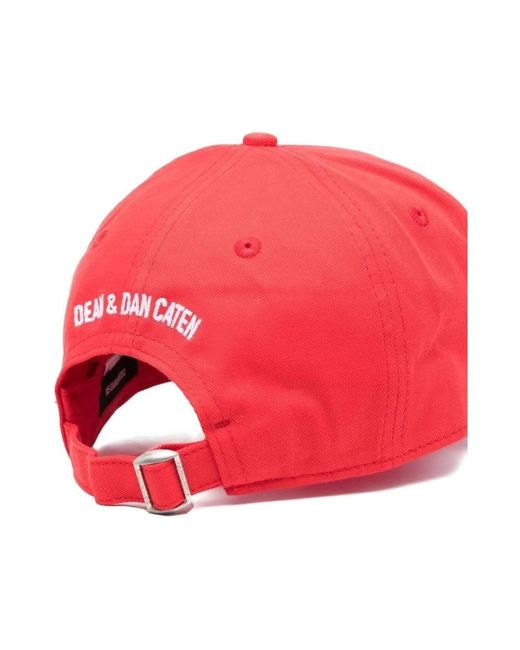 DSquared² Red Caps for men