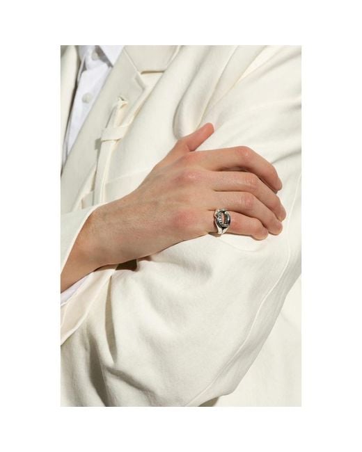 Rings di Yohji Yamamoto in Metallic da Uomo