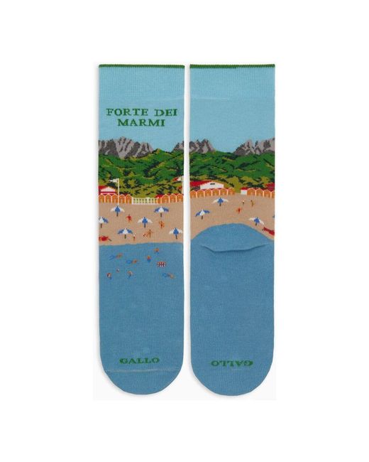 Gallo Blue Kurze baumwollsocken