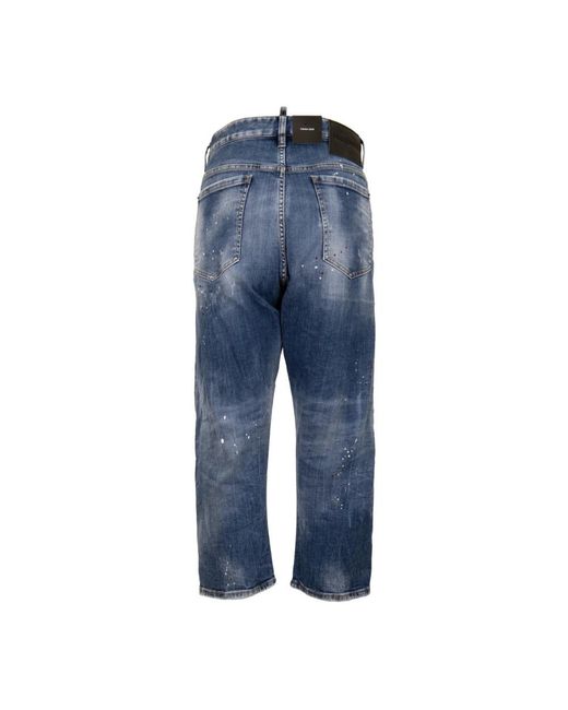 DSquared² Jeans ,Blauw ,Katoen Straight Jeans in het Blue