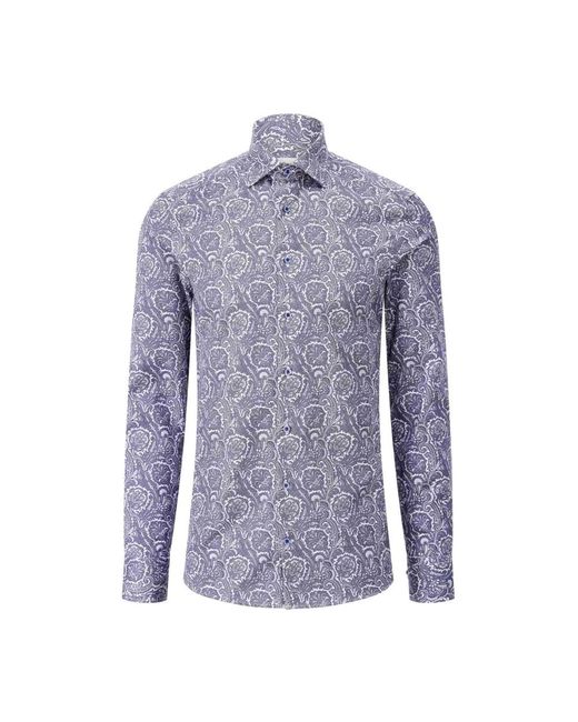 Stenstroms Overhemden ,Blauw ,Slim-Fit Overhemd Met Paisley Patroon in het Blue voor heren