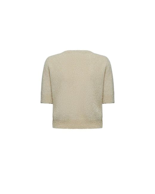 Round-Neck Knitwear Silvian Heach de color Natural