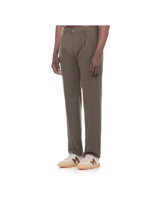 BRIGLIA Gray Chinos for men