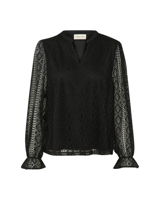 Blouses Cream en coloris Black