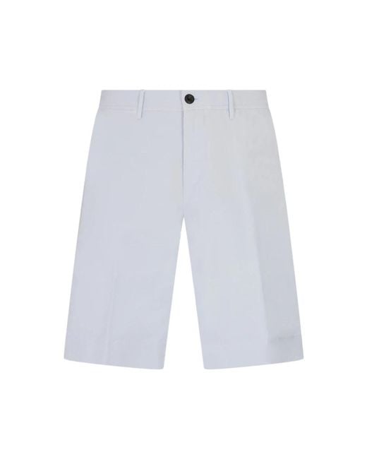 Incotex Blue Casual Shorts for men