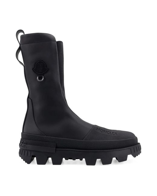 Moncler Blue Ankle Boots
