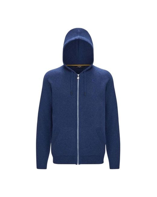 K-Way Brice Cardigan in het Blue voor heren