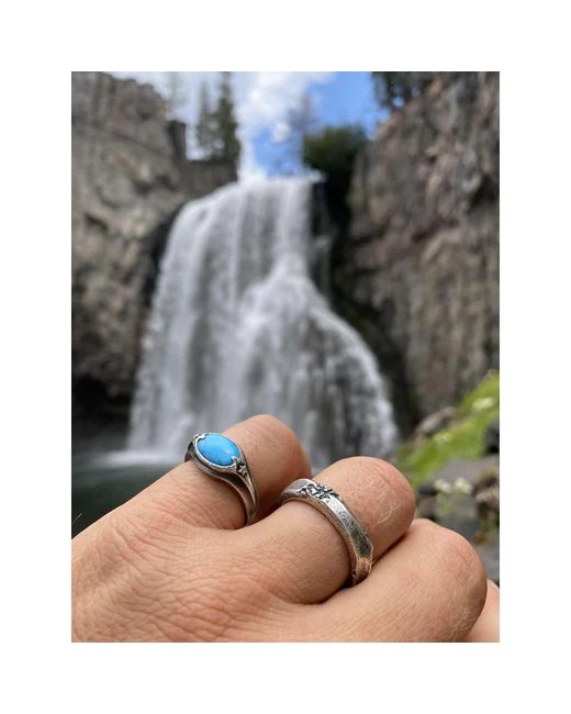 Nialaya Blue Rings for men