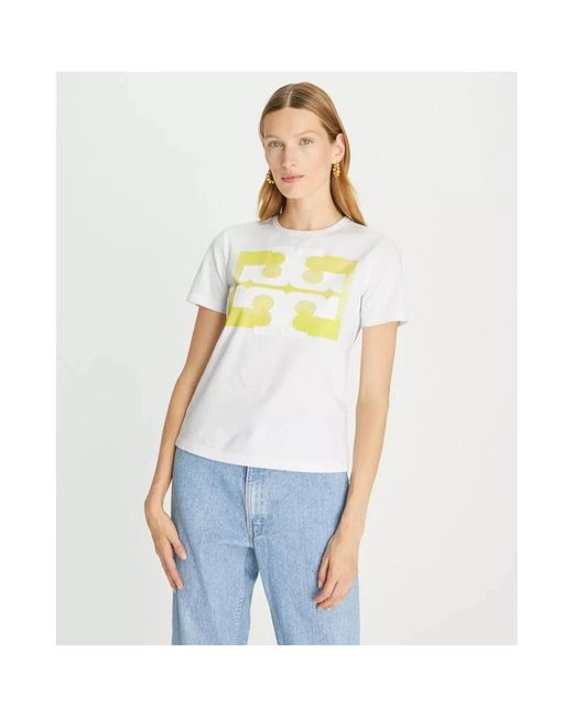 Tory Burch Yellow T-Shirts