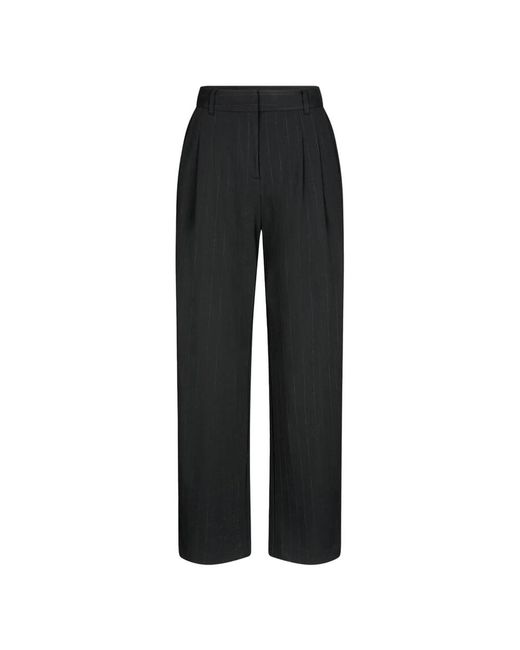 Samsøe & Samsøe Straight Trousers in het Black