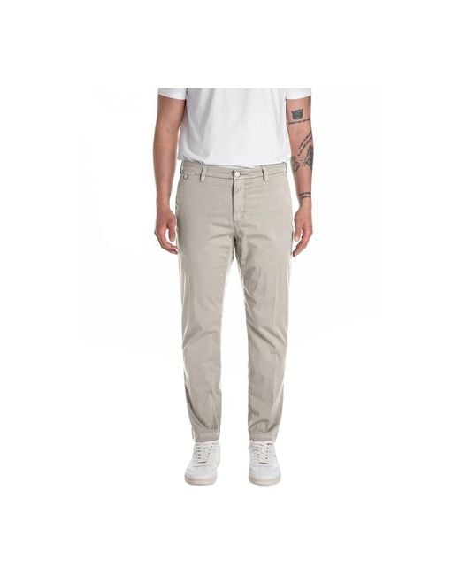 Chinos Replay de hombre de color Gray