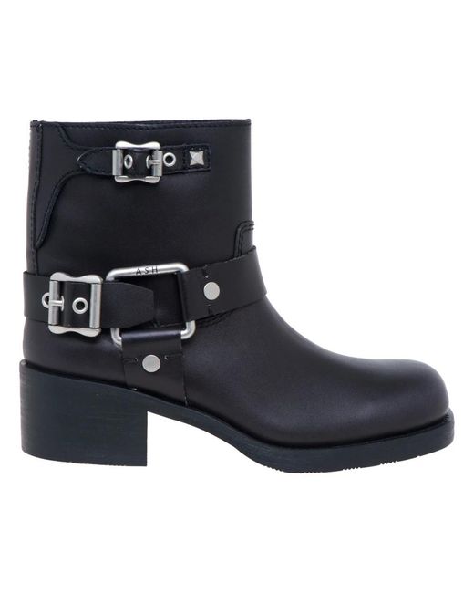Ash Blue Biker Ankle Boot
