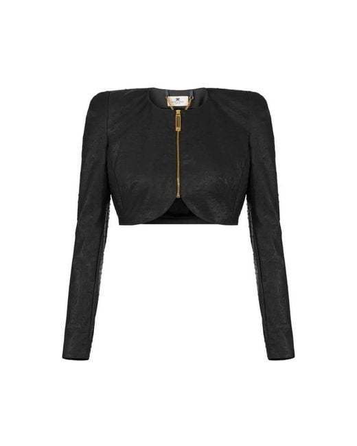 Elisabetta Franchi Black Light Jackets