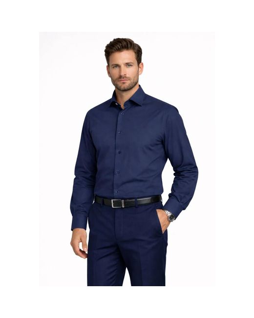 Alessandro Gherardi Blue Formal Shirts for men