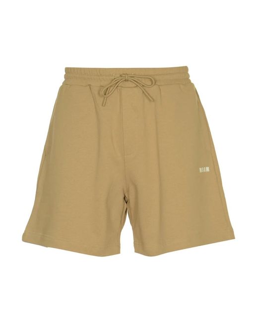 MSGM Natural Casual Shorts for men