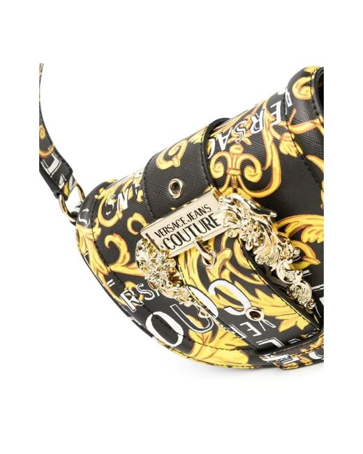 Versace Jeans Couture Metallic Schwarze couture tasche