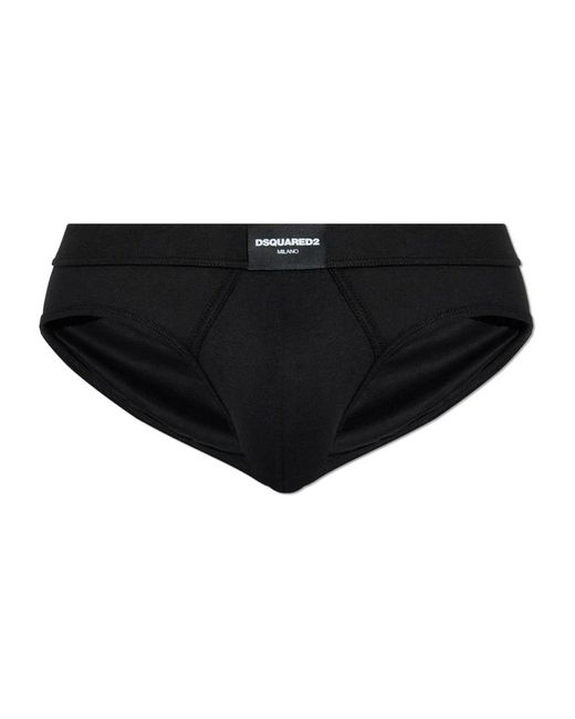 DSquared² Slips Mit Logopatch in Black für Herren