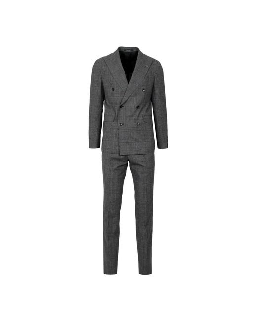 Tagliatore Kostuums ,Grijs ,Wol Double-Breasted Pak in het Gray voor heren