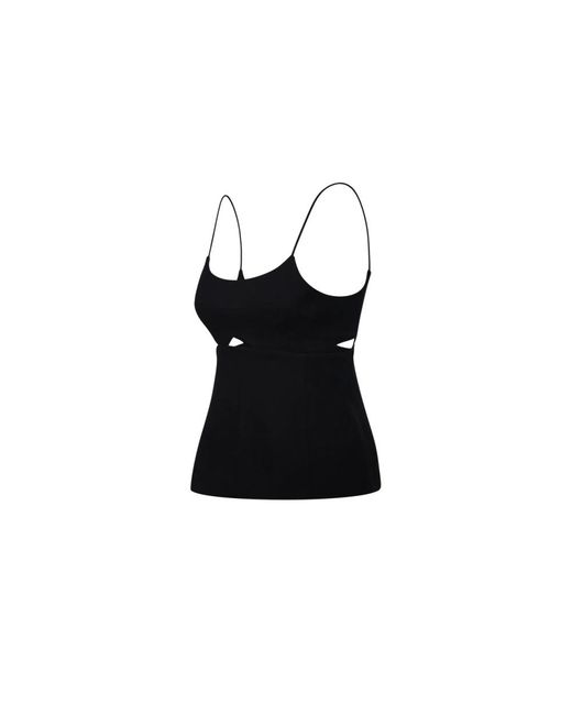 Victoria Beckham Black Sleeveless Tops