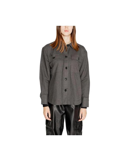 Jacqueline De Yong Gray Light Jackets