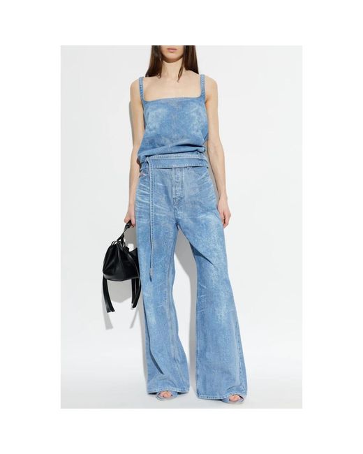 DIESEL Blue Wide Jeans