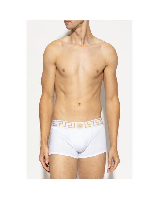 Versace Ondergoed ,Veelkleurig ,Katoen Twee-Pack Boxershorts in het White voor heren