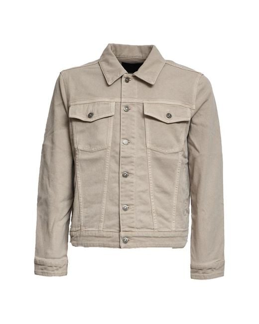 Dondup Gray Denim Jackets for men