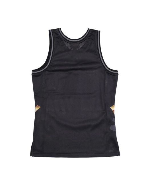 Mitchell & Ness Fitness ,Zwart ,Polyester Ny Knicks Tank Top Hardwood Classics in het Black voor heren