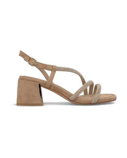 Alma En Pena. Metallic High Heel Sandals