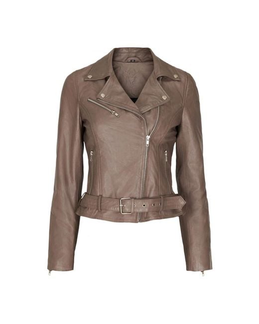 Notyz Brown Leather Jackets